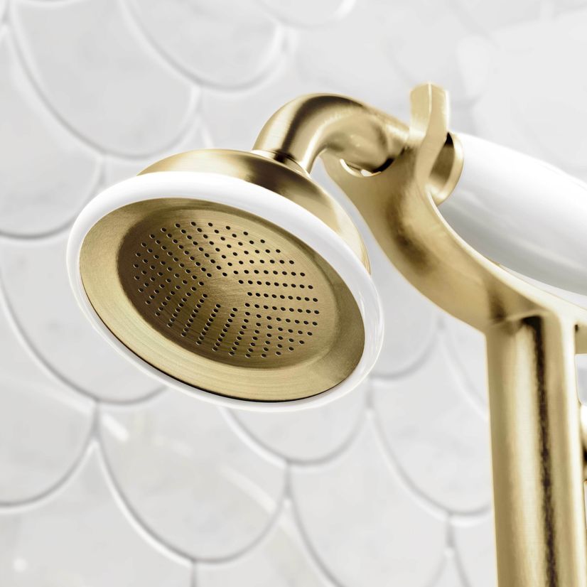 Cherwell Traditional Brushed Brass Bath Shower Mixer Tap