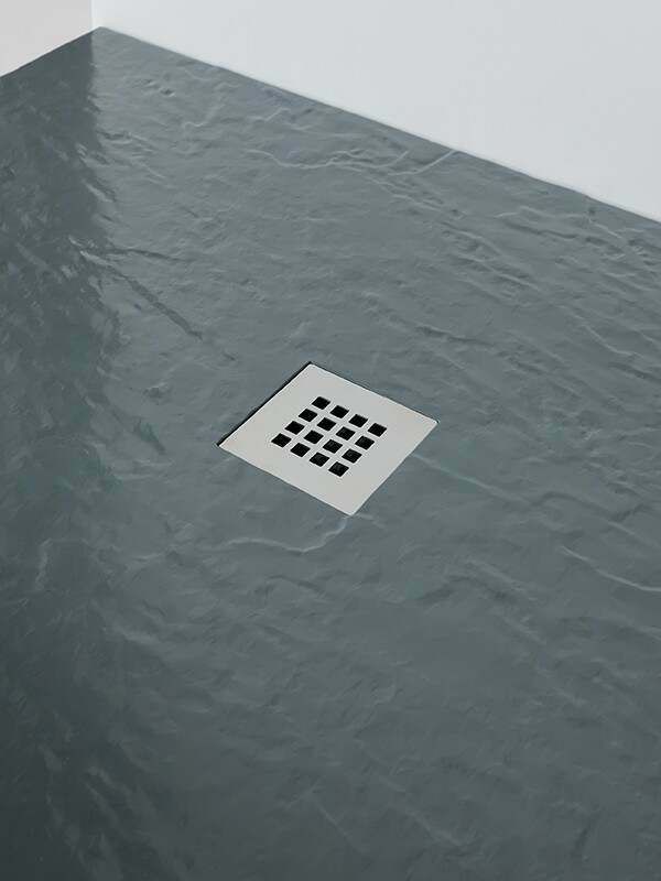 Minerals Rectangle Jet Black Shower Tray 900 x 900mm