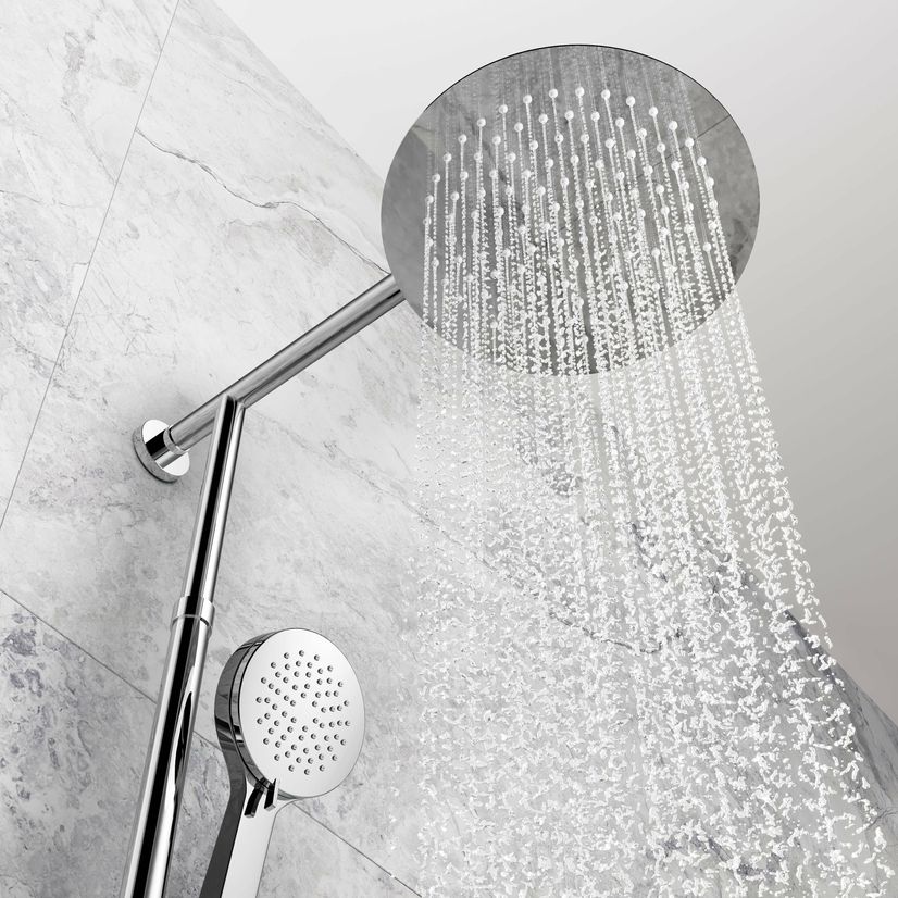 Ballina Premium Cool Touch Round Thermostatic Shower with Large 250mm Head