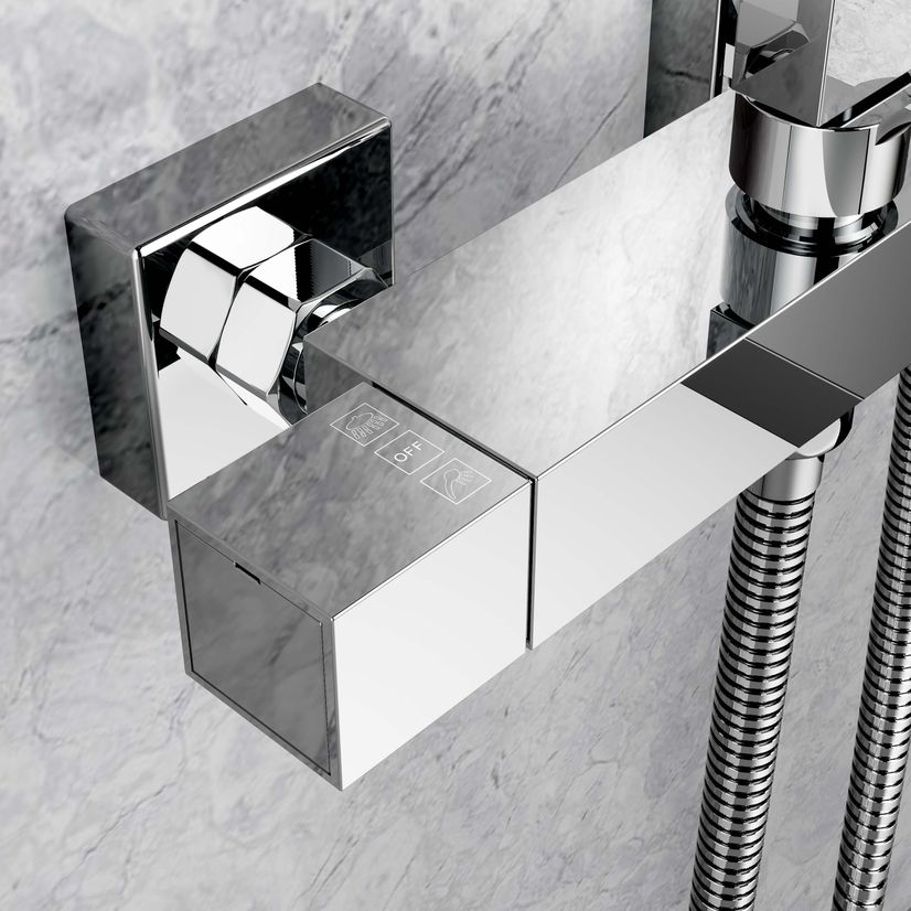 Galway Premium Square Thermostatic Shower Set