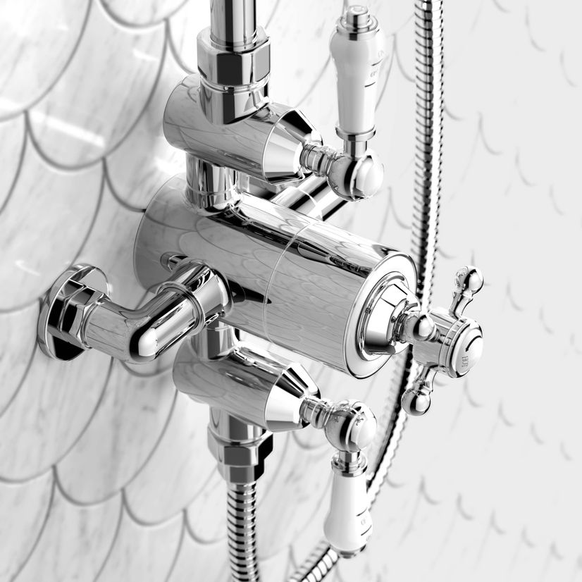 Shannon Traditional Thermostatic Shower Set with Hand Shower