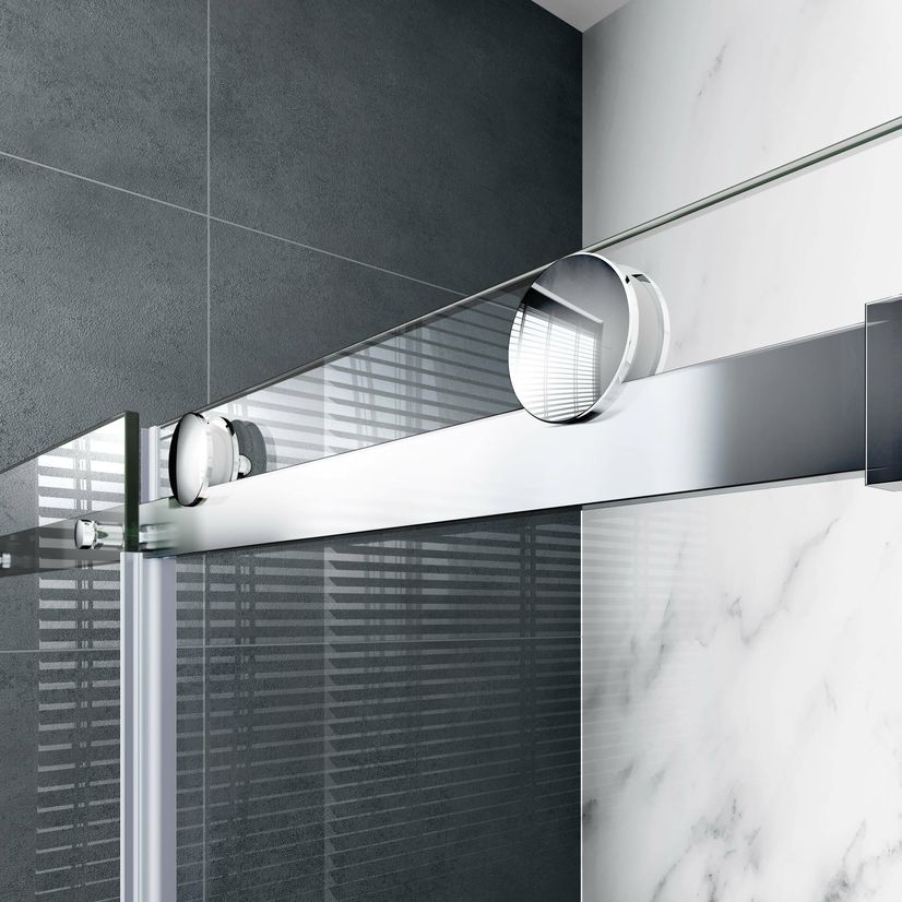Oslo Premium Easy Clean 8mm Sliding Shower Door 1000mm