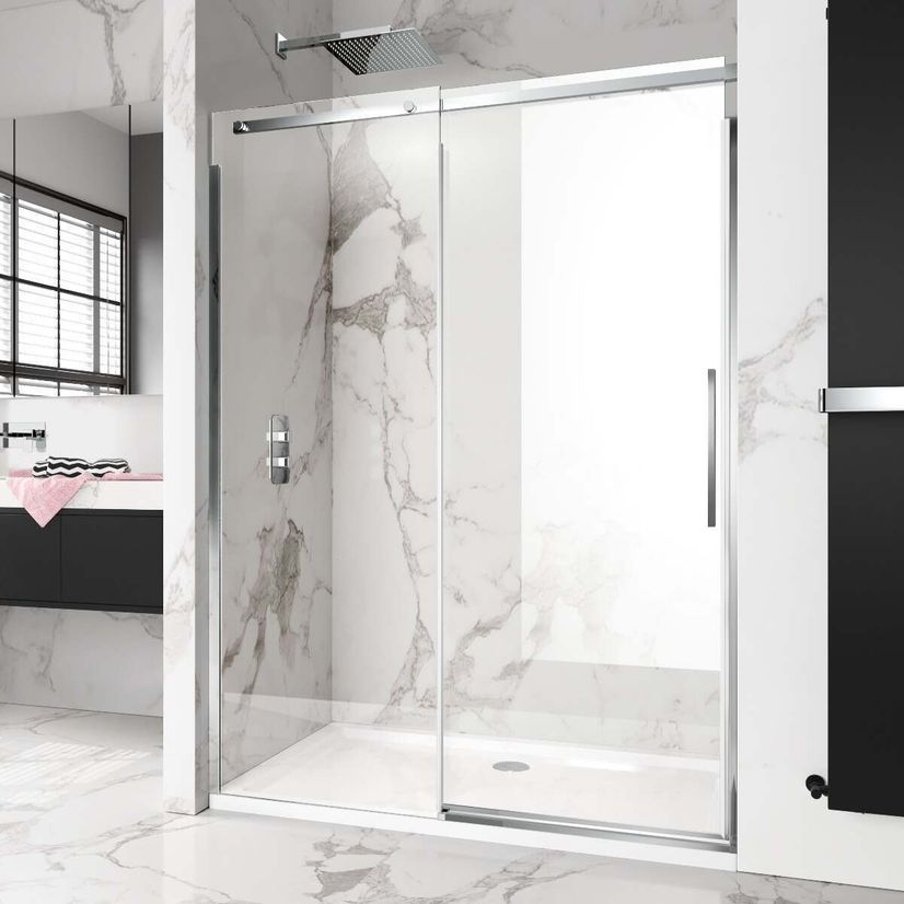 Stockholm Easy Clean 8mm Frameless Sliding Shower Door 1400mm