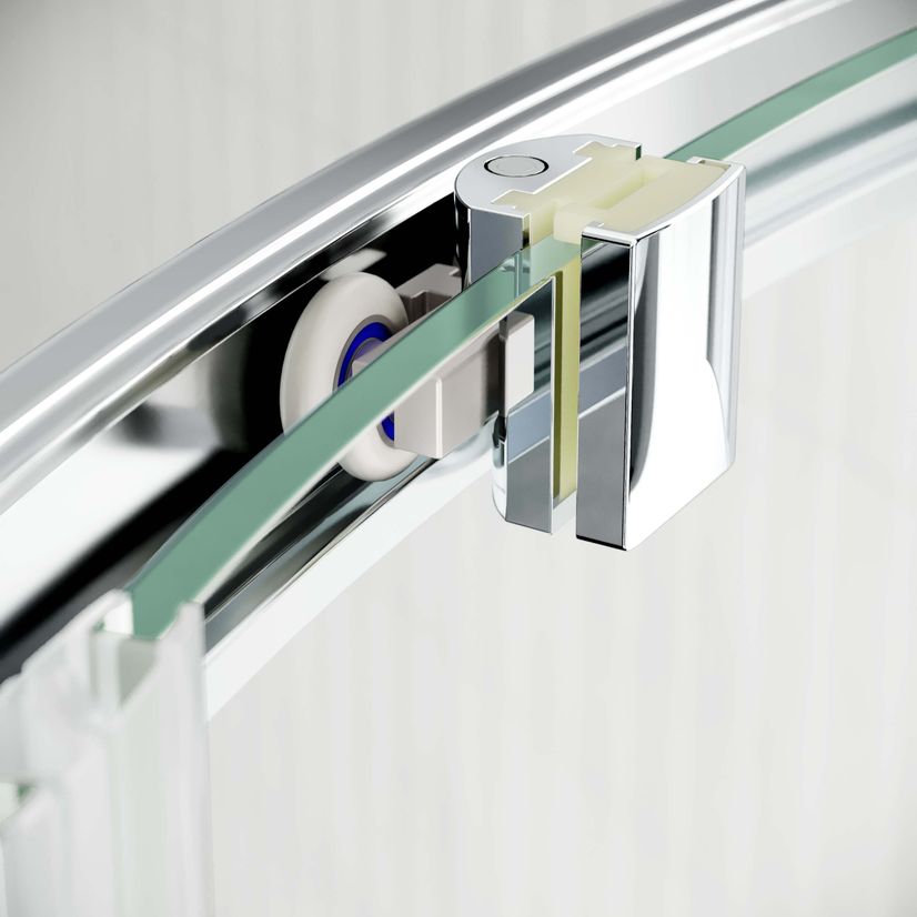 Hamburg Easy Clean 8mm Quadrant Shower Enclosure 900x900mm - Easy Fix Feature