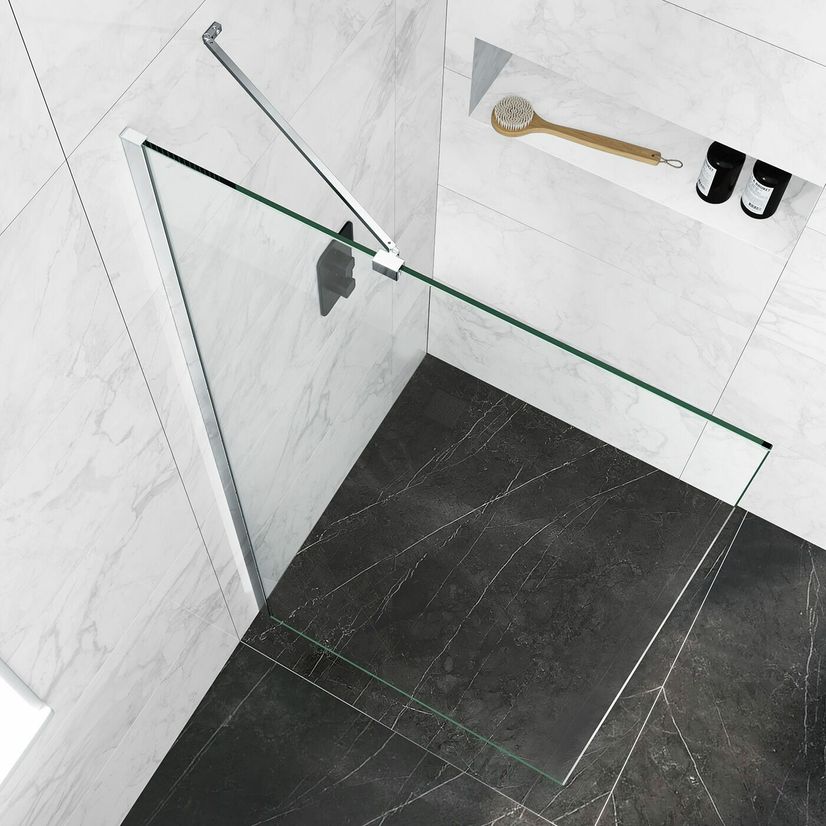 Copenhagen Easy Clean 8mm Wet Room Shower Glass Panel 900mm
