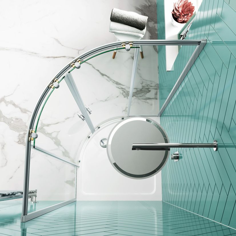 London 6mm Quadrant Shower Enclosure 900x900mm