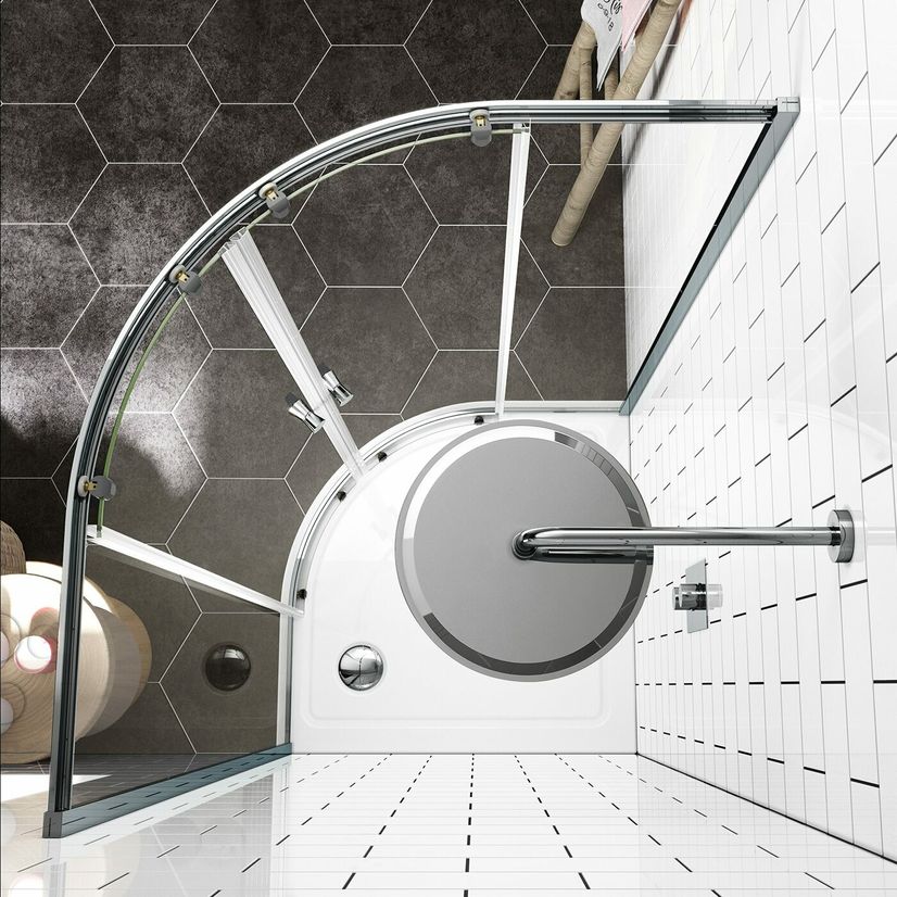 Riga 4mm Quadrant Shower Enclosure 800x800mm
