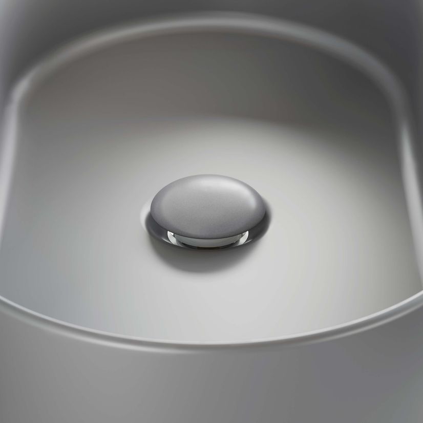 Cement Grey Ceramic Basin Waste - Unslotted
