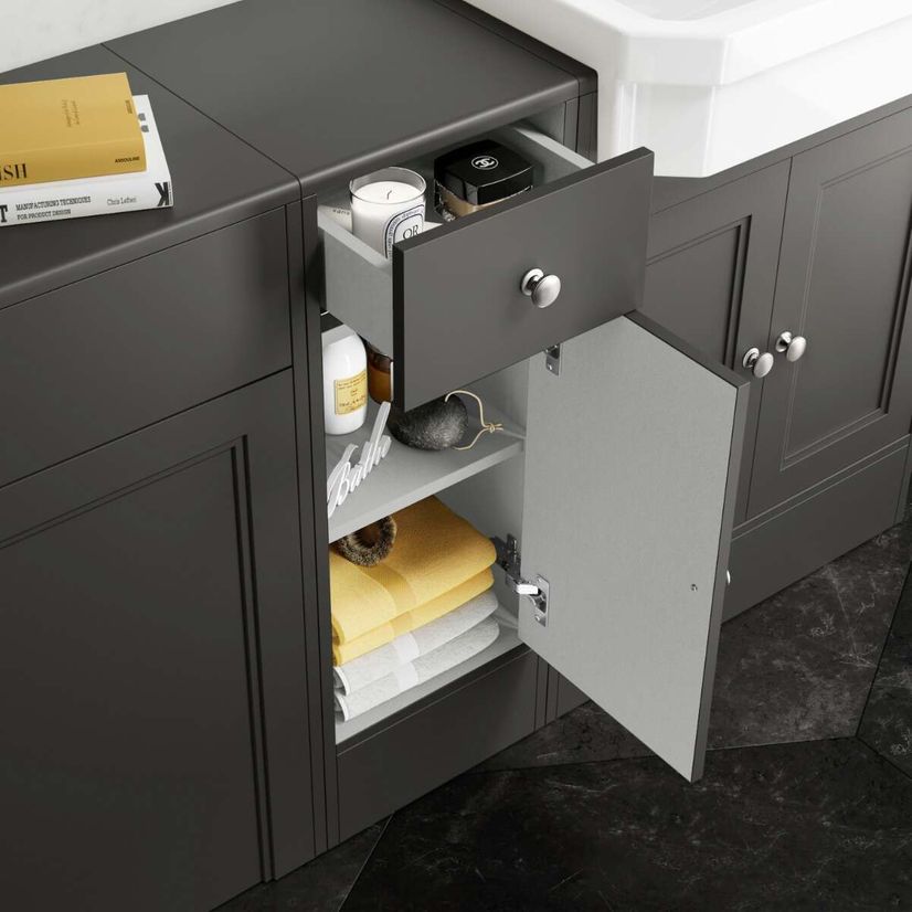Monaco Graphite Grey Side Cabinet Unit 300mm