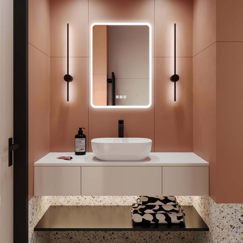 Evelyn Illuminated LED Mirror With BLUETOOTH Speaker 700x500mm