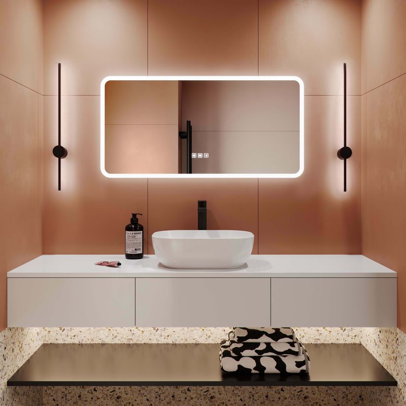 Evelyn Illuminated LED Mirror With BLUETOOTH Speaker 500x1000mm