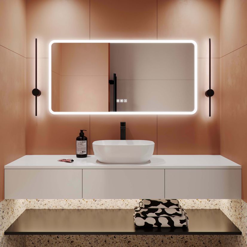Evelyn Illuminated LED Mirror With BLUETOOTH Speaker 600x1200mm