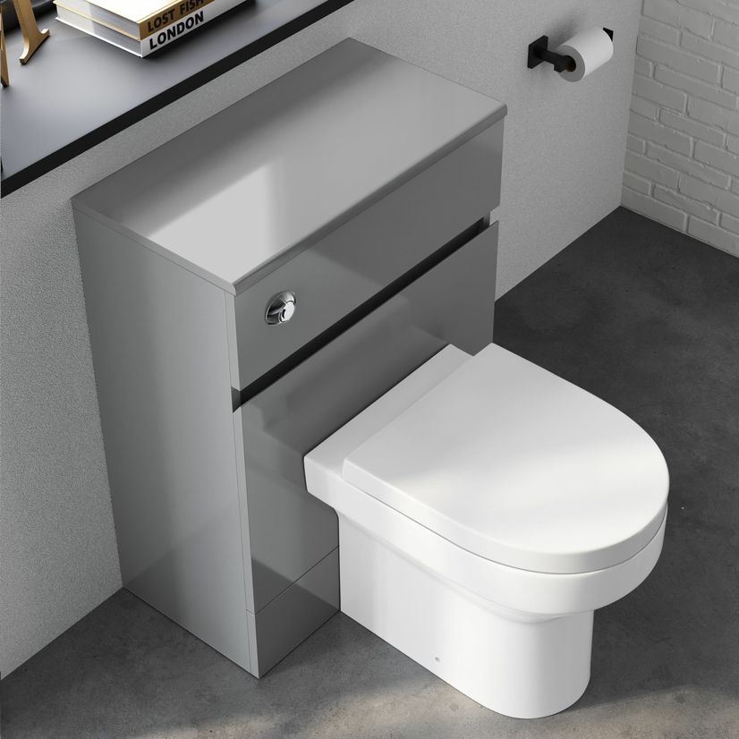 Foster Stone Grey Back To Wall Toilet Unit 600mm