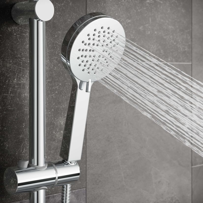 Lismore Round Thermostatic Shower Set With Multi-function Hand Shower