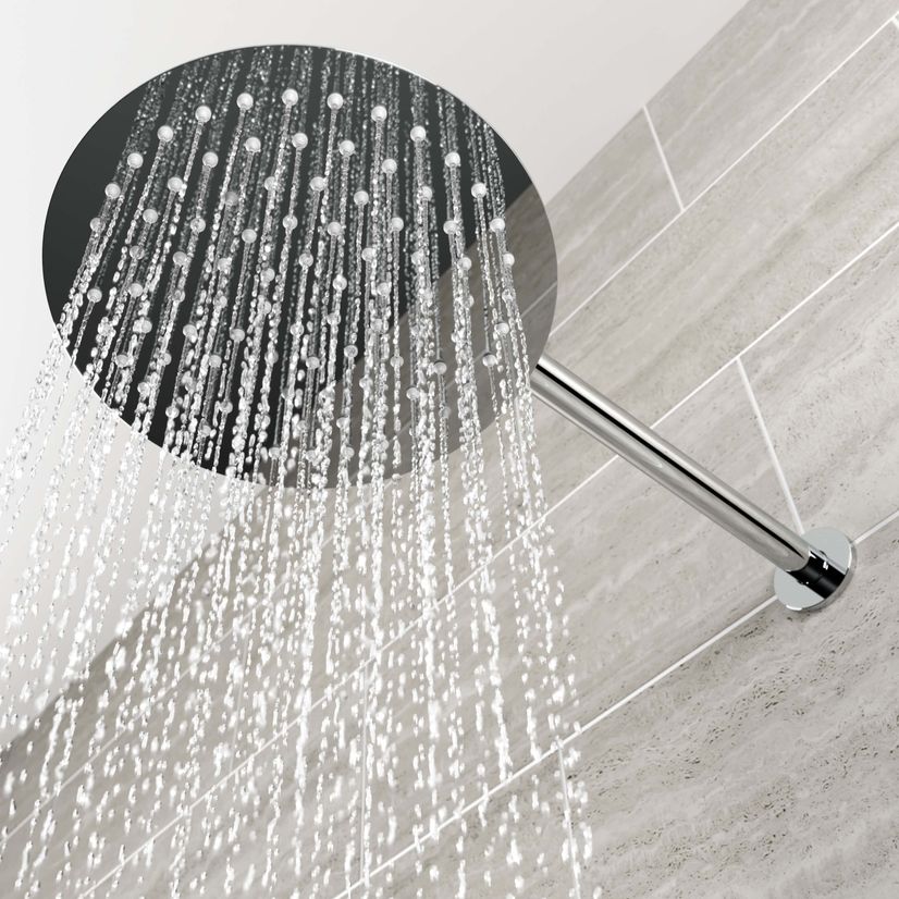 Ballina Premium Chrome Round Thermostatic Shower Set - 200mm Head & Hand Shower