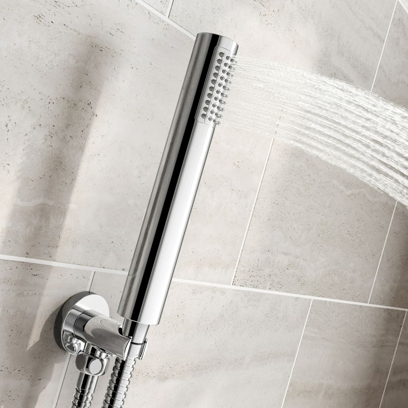 Ballina Premium Chrome Round Thermostatic Shower Set - 300mm Head & Hand Shower