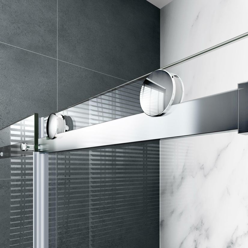 Oslo Premium Easy Clean 8mm Sliding Shower Enclosure 1100x800mm