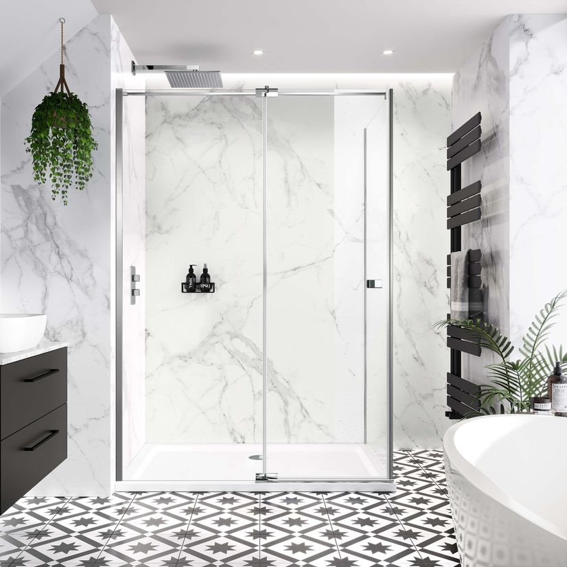 Vienna Easy Clean 8mm Hinged Shower Enclosure 1400x800mm