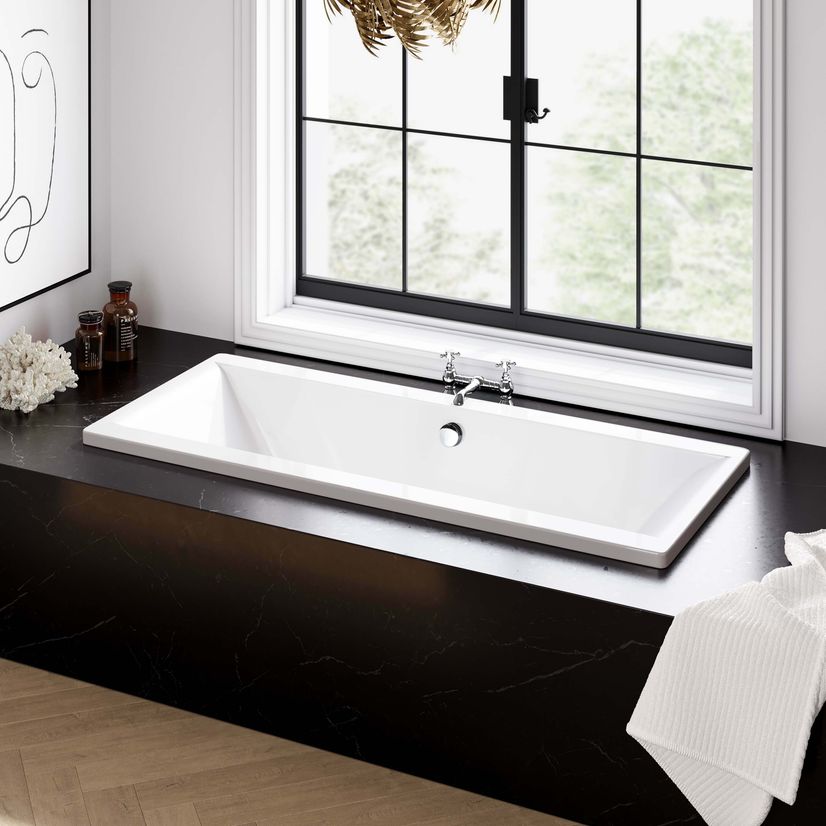 Durham 1700x750 Square Double Ended Bath