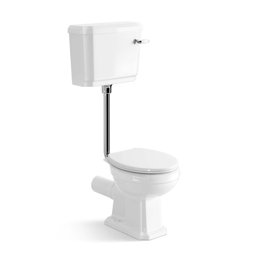 Hudson Traditional Toilet With Low-level Cistern And Soft Close Seat