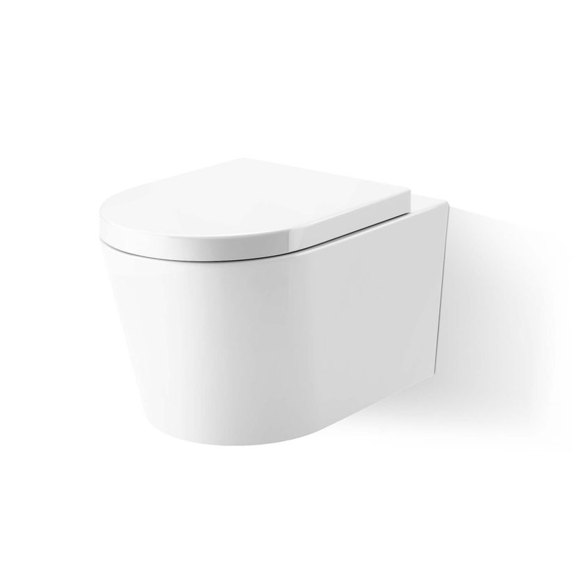 Boston Rimless Wall Hung Toilet With Premium Soft Close Seat