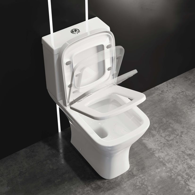 Atlanta Close Coupled Toilet With Soft Close Seat