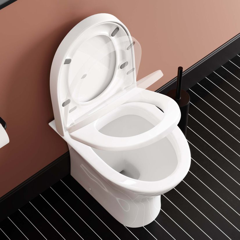 Orlando Back To Wall Toilet With Soft Close Seat