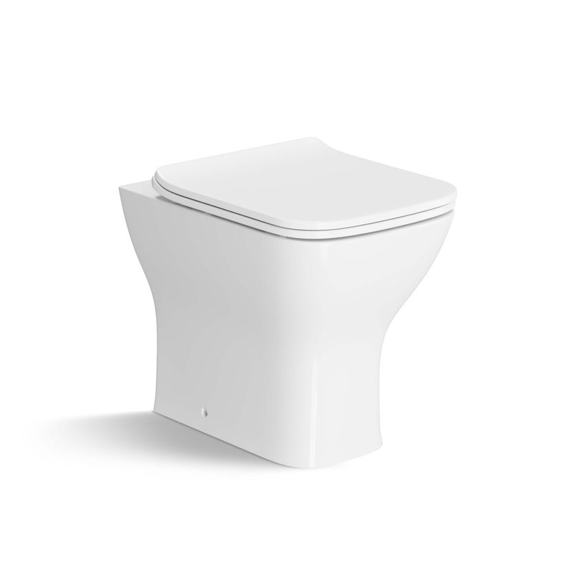 Atlanta Back To Wall Toilet With Soft Close Slim Seat