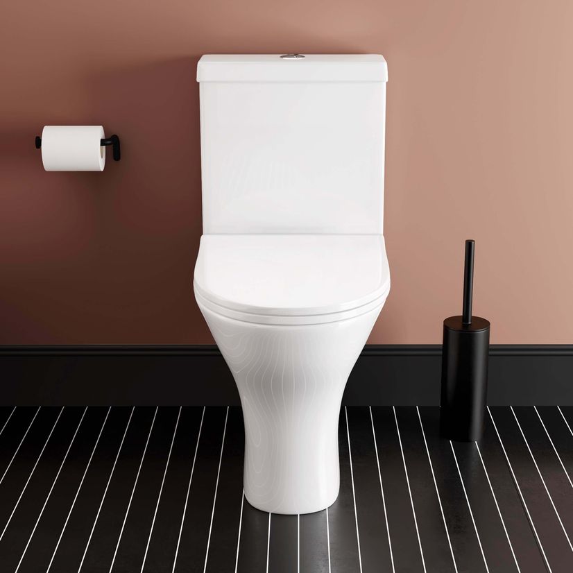 Orlando Close Coupled Toilet With Soft Close Slim Seat