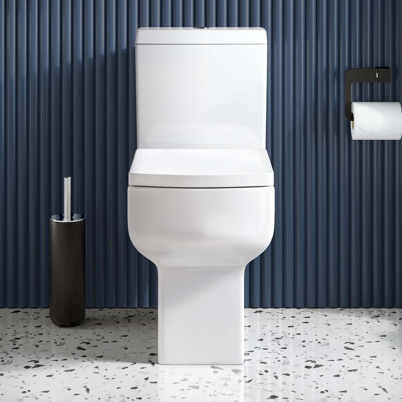 Portland Comfort Height Close Coupled Toilet With Soft Close Seat