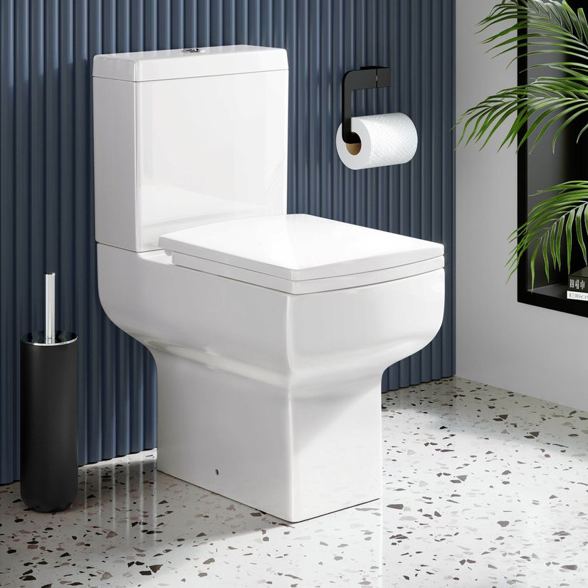Portland Close Coupled Toilet With Soft Close Slim Seat