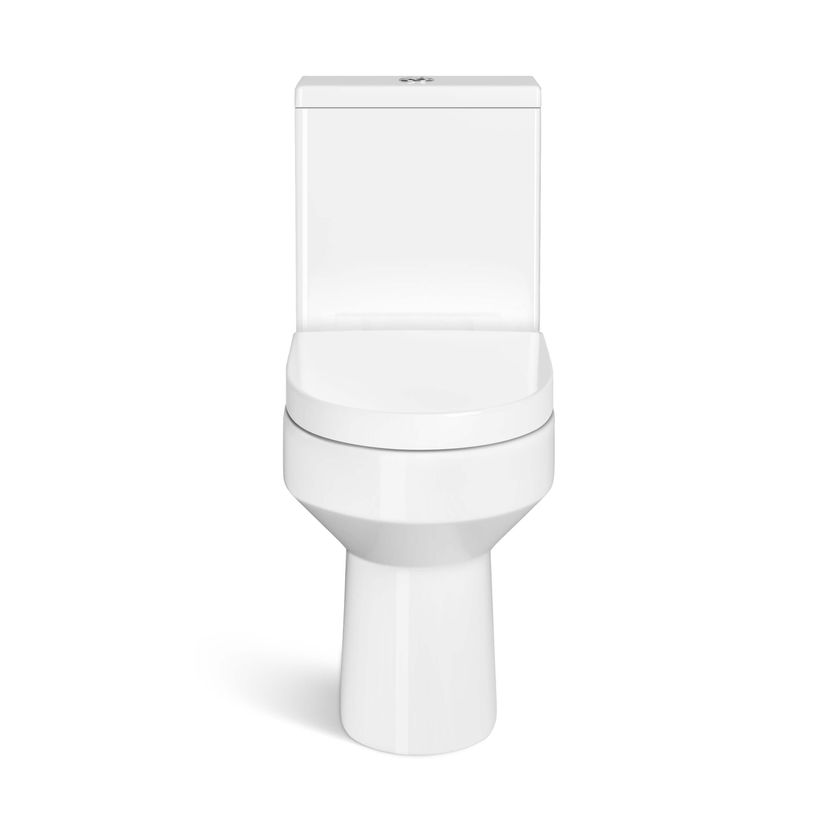 Denver Rimless Close Coupled Toilet With Soft Close Seat