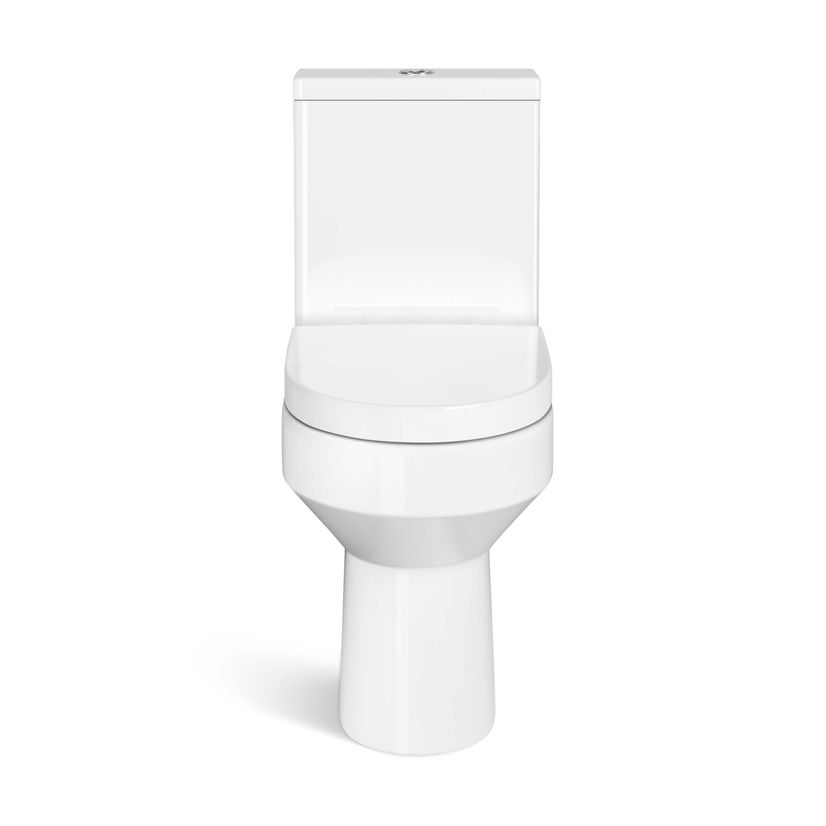 Denver Rimless Fully Back to Wall Close Coupled Toilet With Soft Close Seat