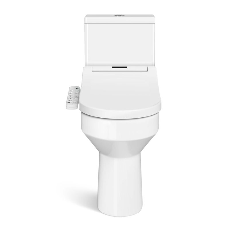 Denver Rimless Comfort Height Close Coupled Toilet With Smart Bidet Seat