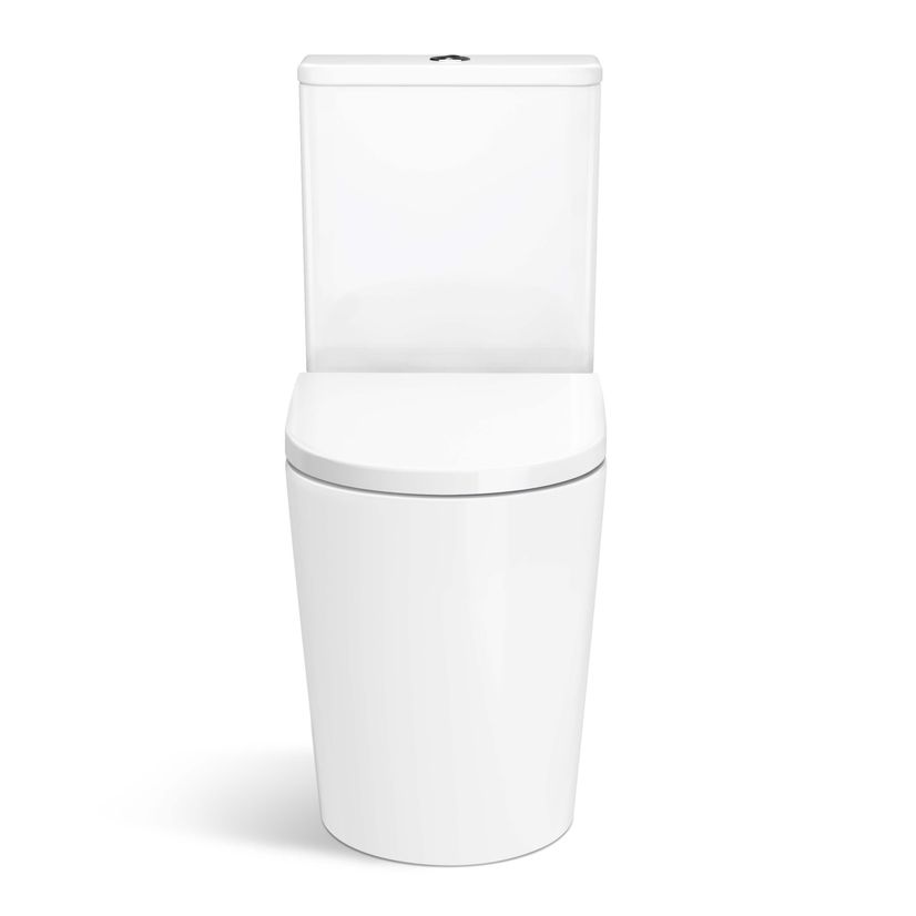 Boston Rimless Comfort Height Close Coupled Toilet With Premium Soft Close Seat