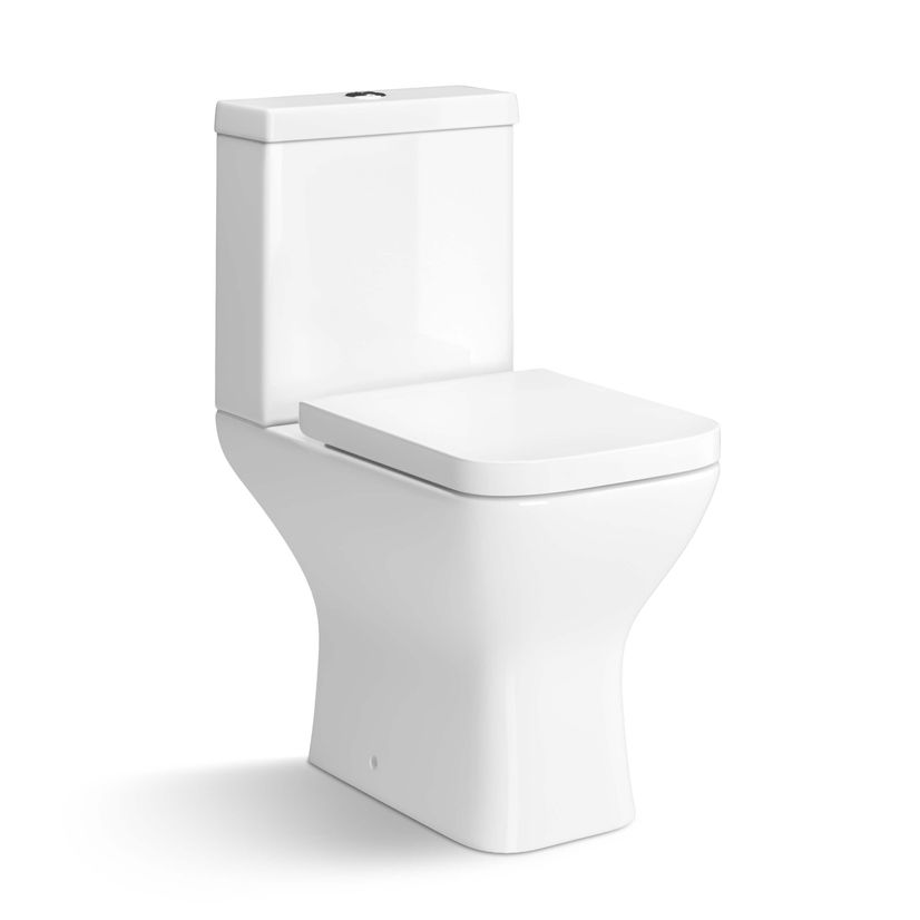 Atlanta Rimless Close Coupled Toilet With Soft Close Seat
