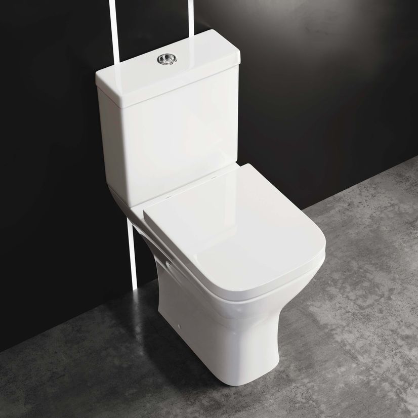 Atlanta Comfort Close Coupled Toilet & Pedestal Basin Set