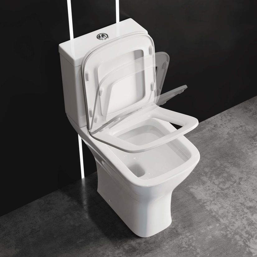 Atlanta Comfort Close Coupled Toilet & Pedestal Basin Set