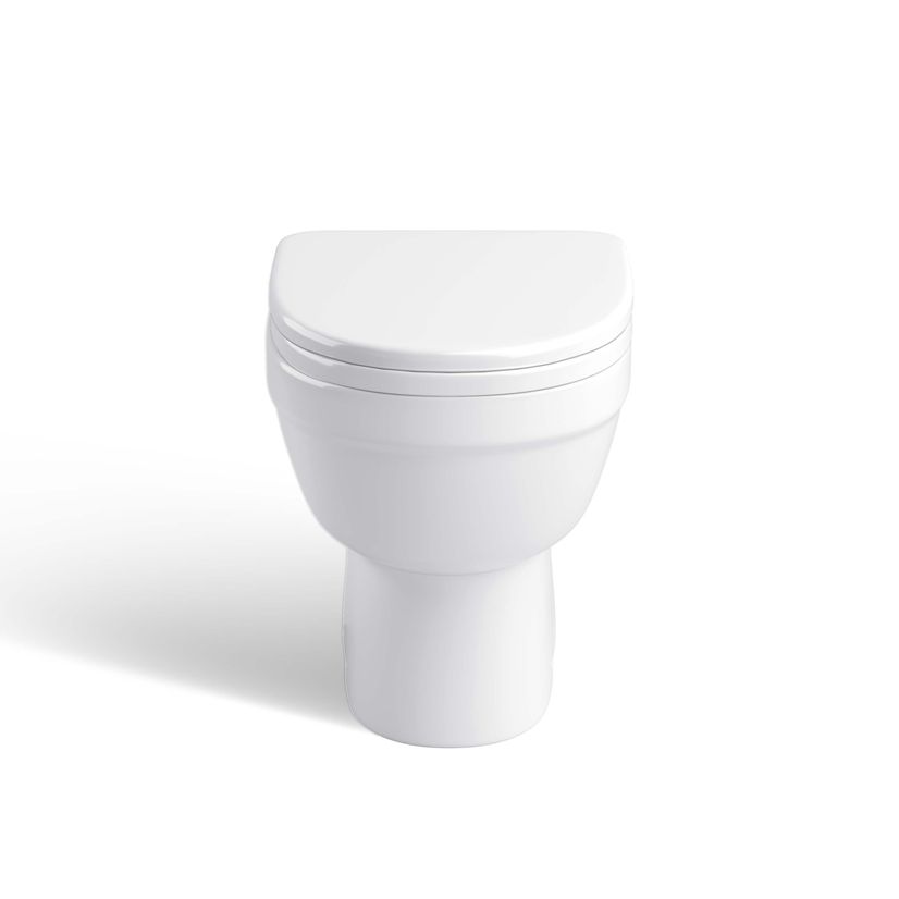 Monaco Chalk White Combination Vanity Basin and Seattle Toilet 1500mm