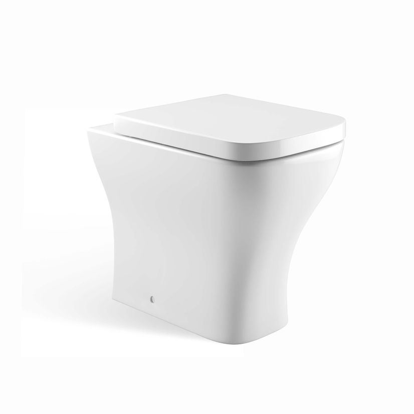 Avon Gloss White Combination Basin Drawer and Atlanta Toilet 1100mm - Right Handed