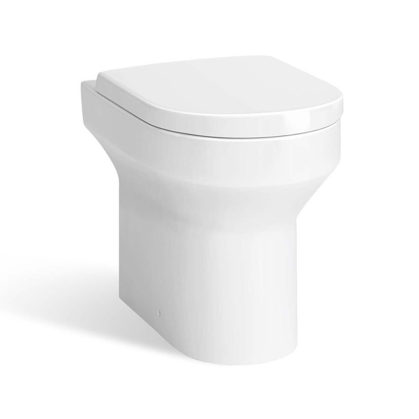 Avon Stone Grey Combination Vanity Basin and Denver Toilet 1000mm - Black Accents