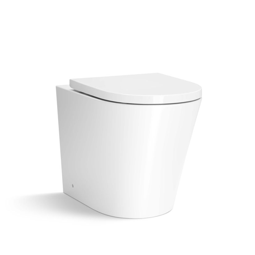 Avon Gloss White Combination Vanity Basin and Boston Toilet 1100mm - Left Handed