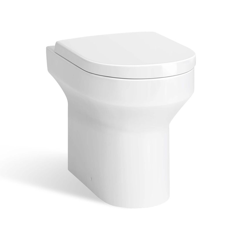 Quartz Stone Grey Combination Vanity Basin and Denver Toilet 950mm - Black Accents