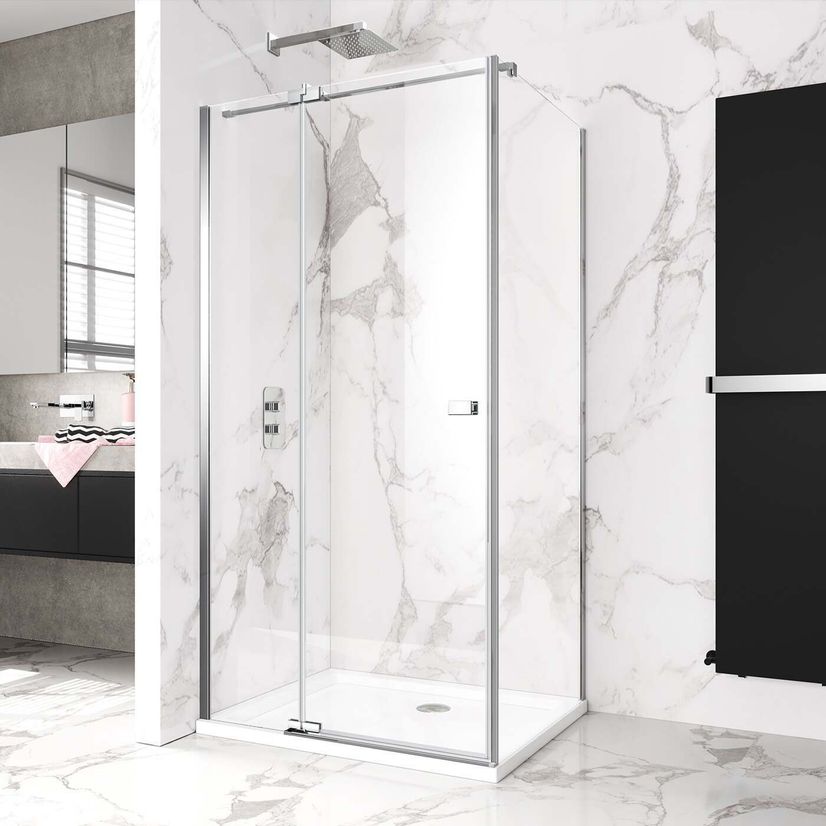 Vienna Easy Clean 8mm Hinged Shower Enclosure 1000x800mm