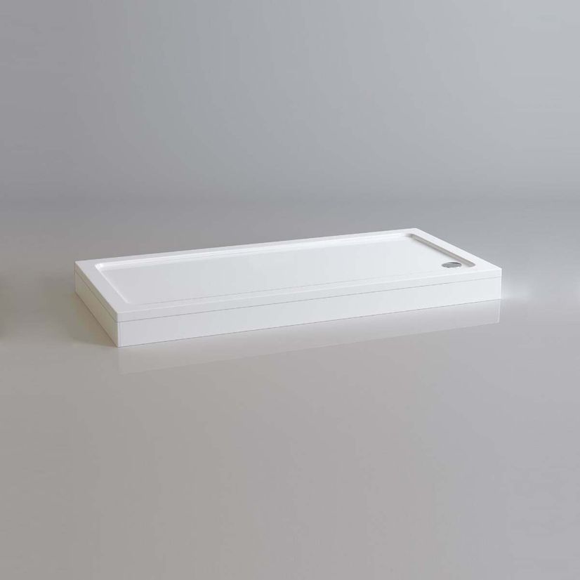 London Rectangular Stone Shower Tray 1700x900mm & Riser Kit
