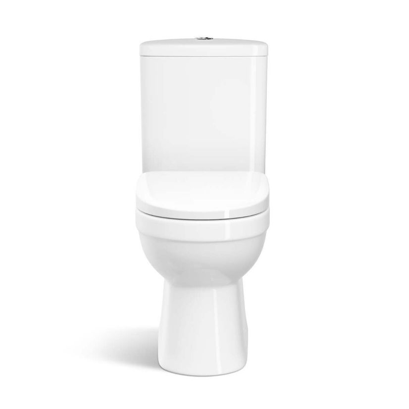 Seattle Rimless Close Coupled Toilet With Soft Close Seat
