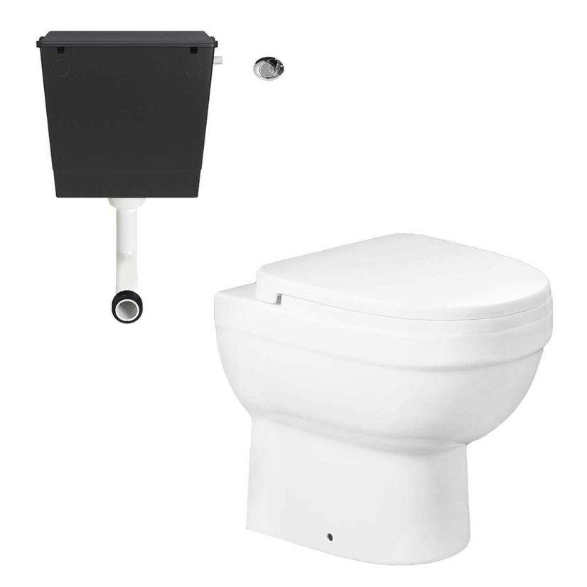 Seattle Back To Wall Toilet With Soft Close Seat and Concealed Cistern