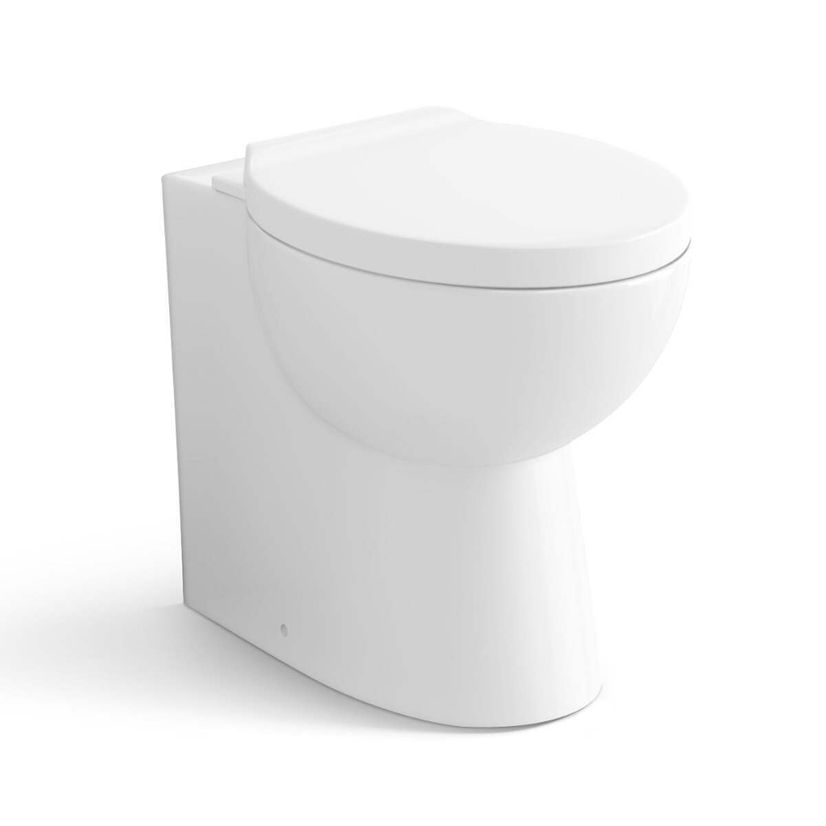 Quartz Gloss White Slimline Back To Wall Unit And Austin Toilet