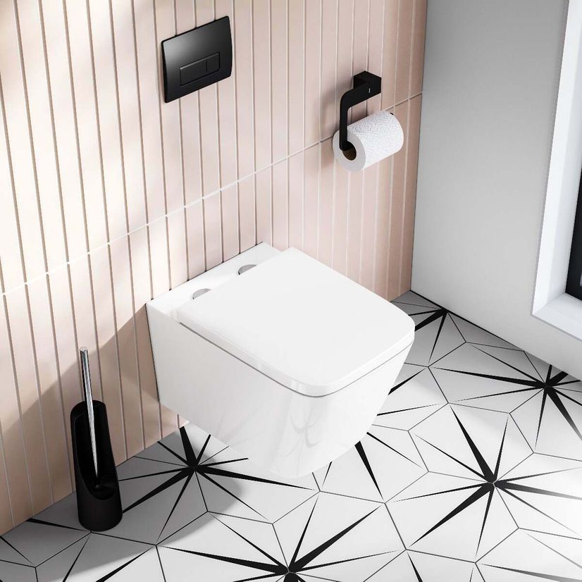 Nevada Rimless Wall Hung Toilet With Premium Soft Close Seat