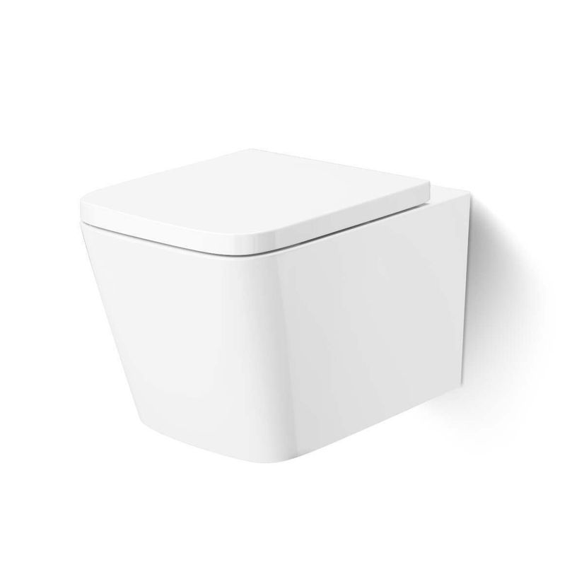 Nevada Rimless Wall Hung Toilet With Premium Soft Close Seat